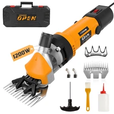 1200W Sheep Shears Clippers, 3200RPM 6-Speed Adjustable Heavy Duty Electric Shee
