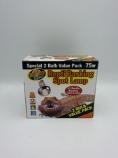 75w Reptile Basking Spot Lamp 2 Bulb Pack -Zoo Med Rept