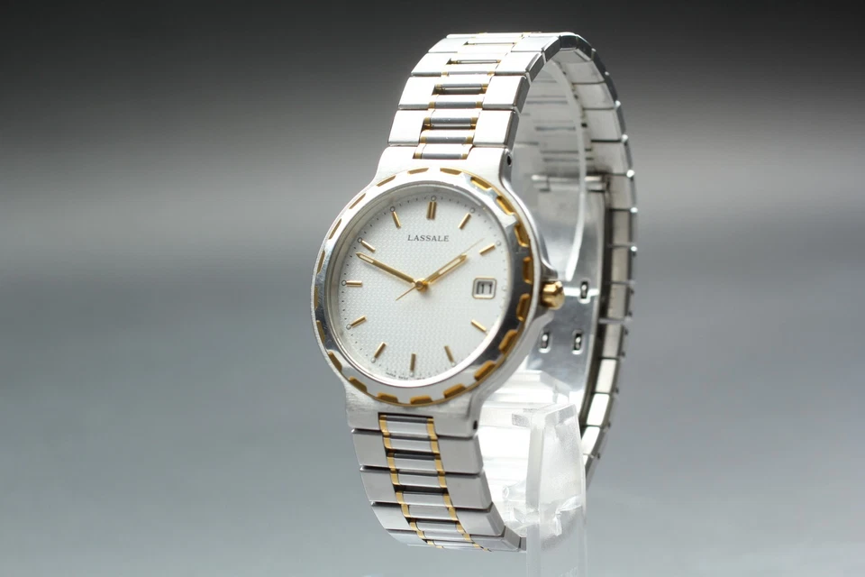 Vintage 1991 N MINT Seiko Lassale 5E32-6A20 Day HAQ Quartz Mens Watch From JAPAN - Image 3 of 4