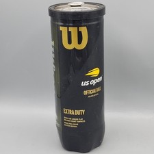 WILSON US Open Tennis Official Balls - Extra Duty, Single Can 3 Balls , Green