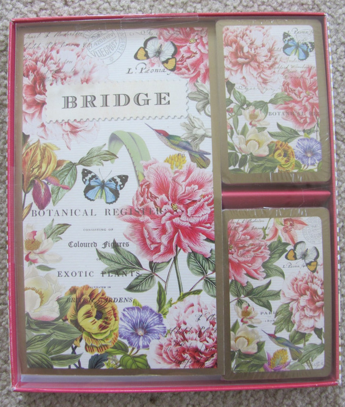 New Botanical Register Bridge Card Gift Set by Michel Design Works - BEAUTIFUL!
