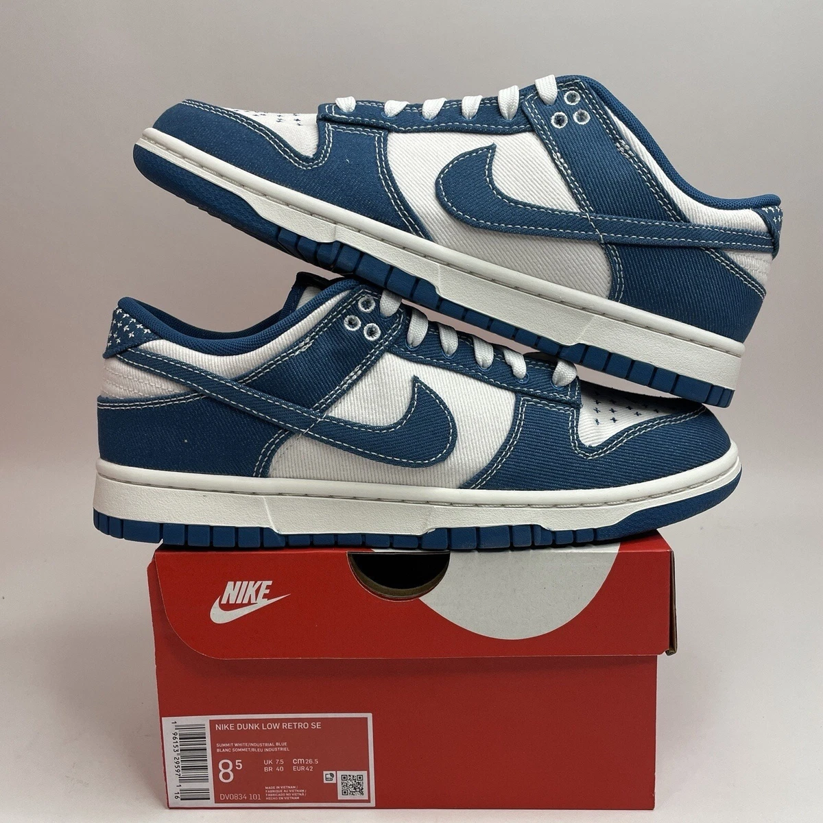 Nike Dunk Low SE Sashiko - Industrial Blue for Sale | Authenticity