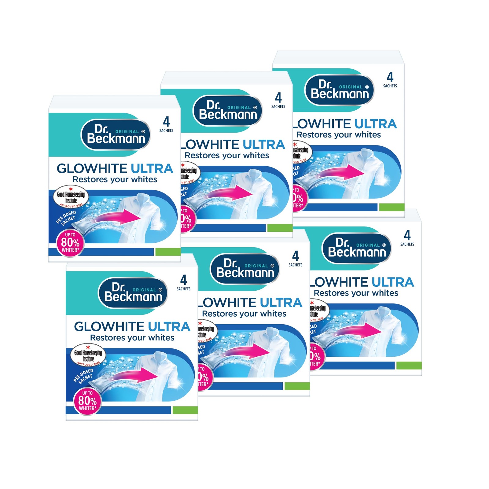 Dr. Beckmann Glowhite Ultra|Maintains brighter white laundry |Treats Greying | 4