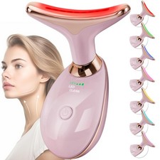 Facial Massager Red-Light-Therapy-for-Face and Neck, Face Rose Gold