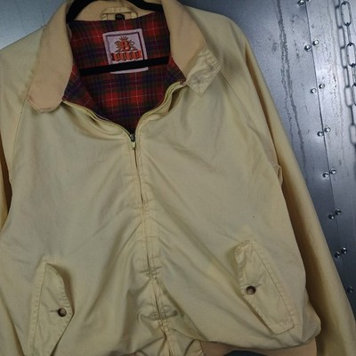 Van Heusen Baracuta Vintage Flannel Lined Harrington Jacket 46L Cropped Large