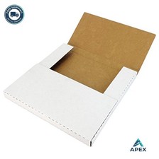 White Vinyl Record LP Shipping Mailer Boxes 10 Pack 12 Inch Adjustable Height