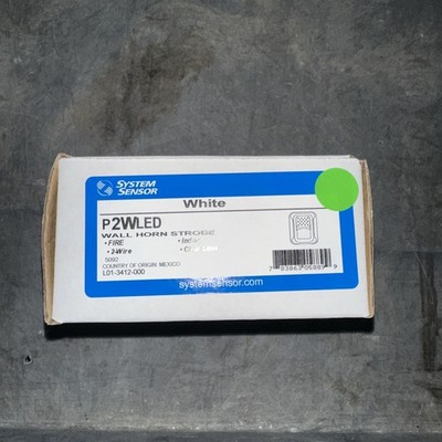 System Sensor P2WLED L-Series Indoor 2-Wire LED Horn Strobe, Wall-Mount