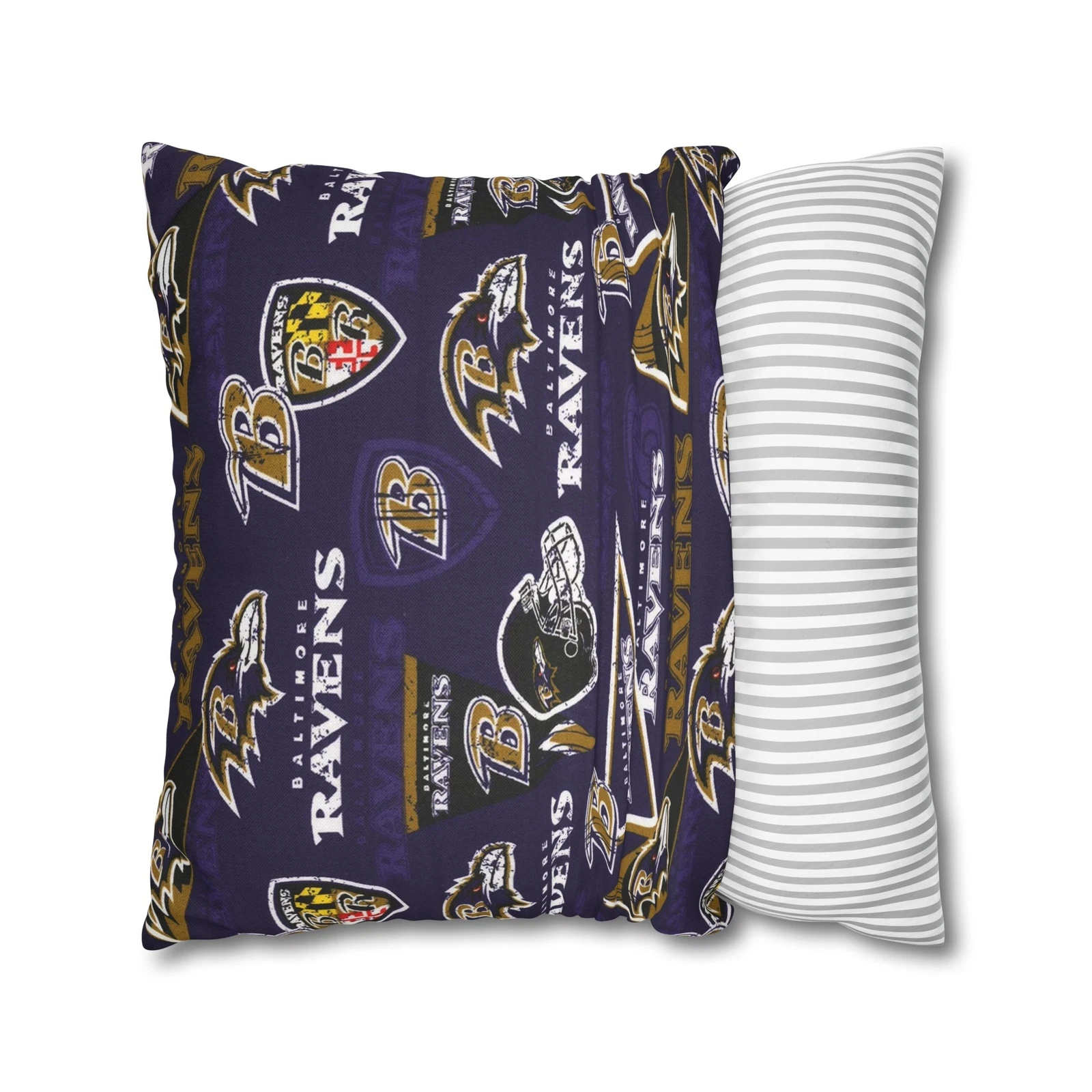 Baltimore Ravens Spun Square Pillowcase