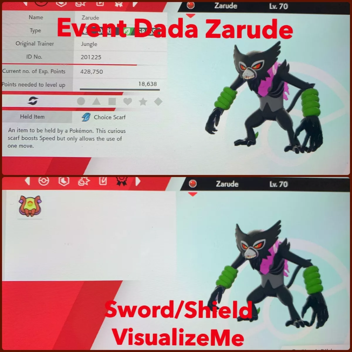 Pokemon Sword & Shield / Event Zarude Dada Zarude (Instant