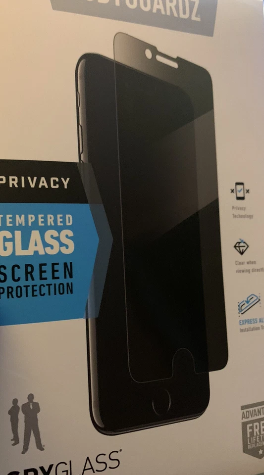 BodyGuardz Privacy Temper Glass Screen Protector for iPhone 8 Plus 7 Plus 6 Plus - Image 4 of 4