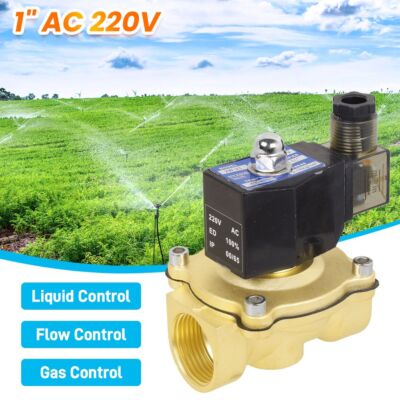 Magnetventil Messing 1/2 - AC 220V Für Wasser, Luft, Öl