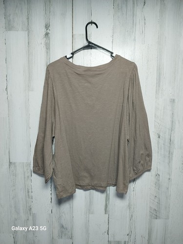 A.n.a. 3/4 Balloon Sleeve Tee Size XXL In Wild Mushroom NWT - Picture 7 of 8