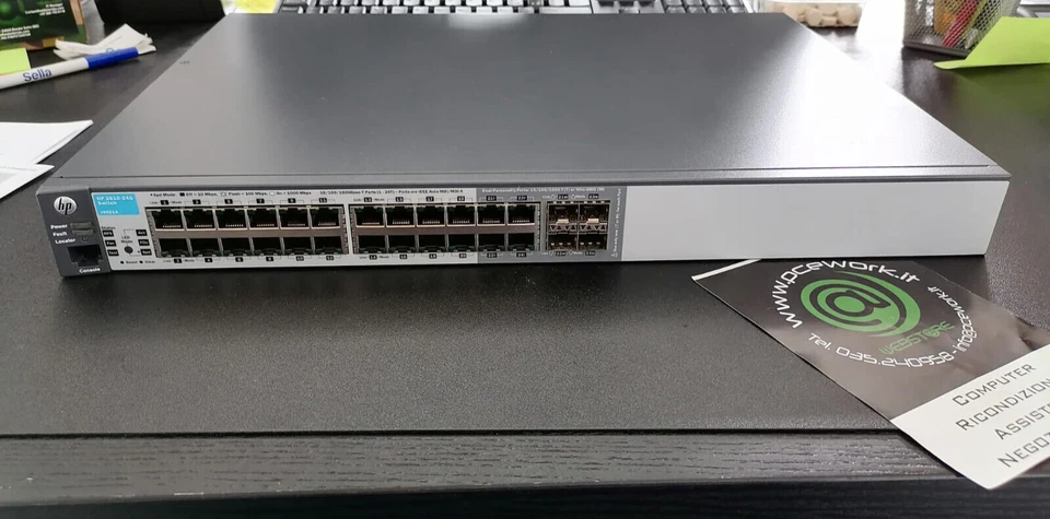 SWITCH HP PROCURVE 2810-24G J9021A 24 PORTE 1 Gbps 4 porte SFP RACKMOUNT Fattura - Immagine 4 di 4