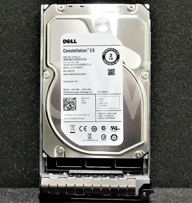 835R9 ST2000NM0011 DELL 2TB 7.2KRPM 6Gb/s 3.5''SATA SERVER HDD Hard Drive W/RTray