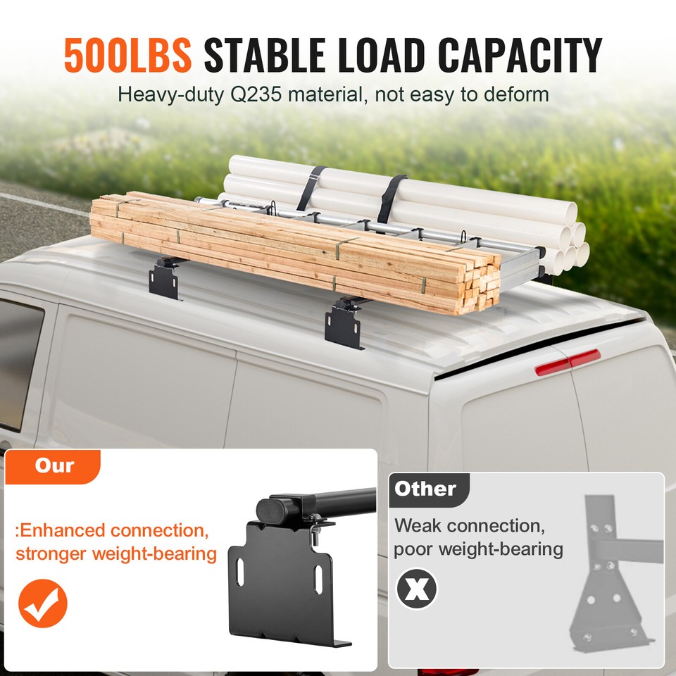 VEVOR Trailer Ladder Rack Van Roof Ladder Rack for Universal Truck