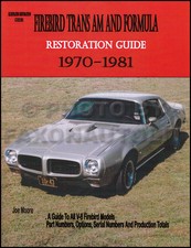 Trans Am Firebird and Formule Restoration Guide Manual 1975 1974 1973 1972 1971
