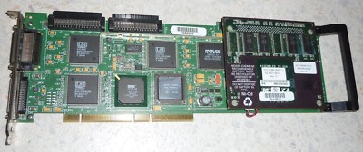 SCSI RAID Controller 64bit PCI Ultra160 Fujitsu S26361-D1124-V1 3-Channel + BBWC