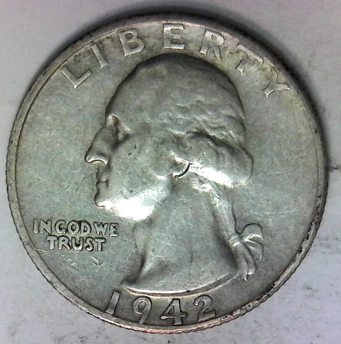 Nice Collector grade 1942 S  Washington Quarter Buy it now Free Shipping in USA