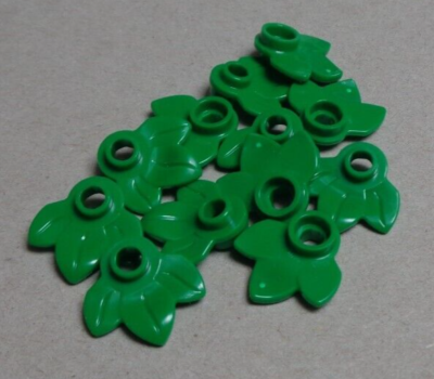 green leaves Lego Pieces & Parts 32607 6229130 Dark Green Leafs With 3 Leaves