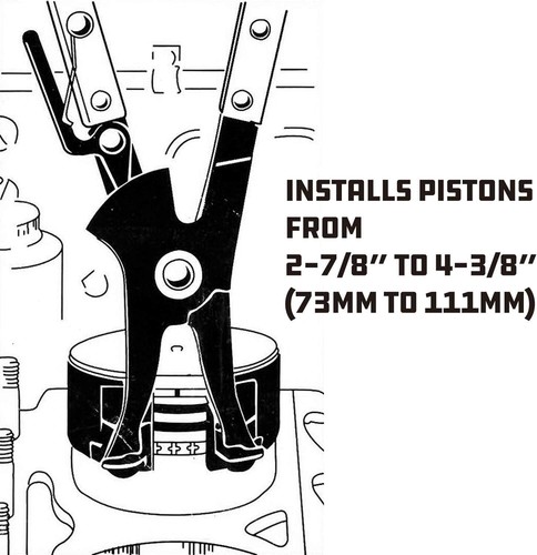 940387 Kit 69 Piston Ring Compressor Tool Set - Picture 3 of 5