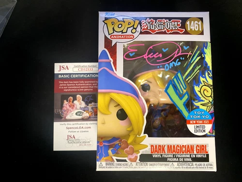 Funko POP! Yu-Gi-Oh! Dark Magician Girl Signed by Erica Schroder JSA Certified