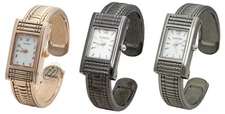 Blekon Collections Women's 20mm Case Rectangular Cuff Bangle Watch