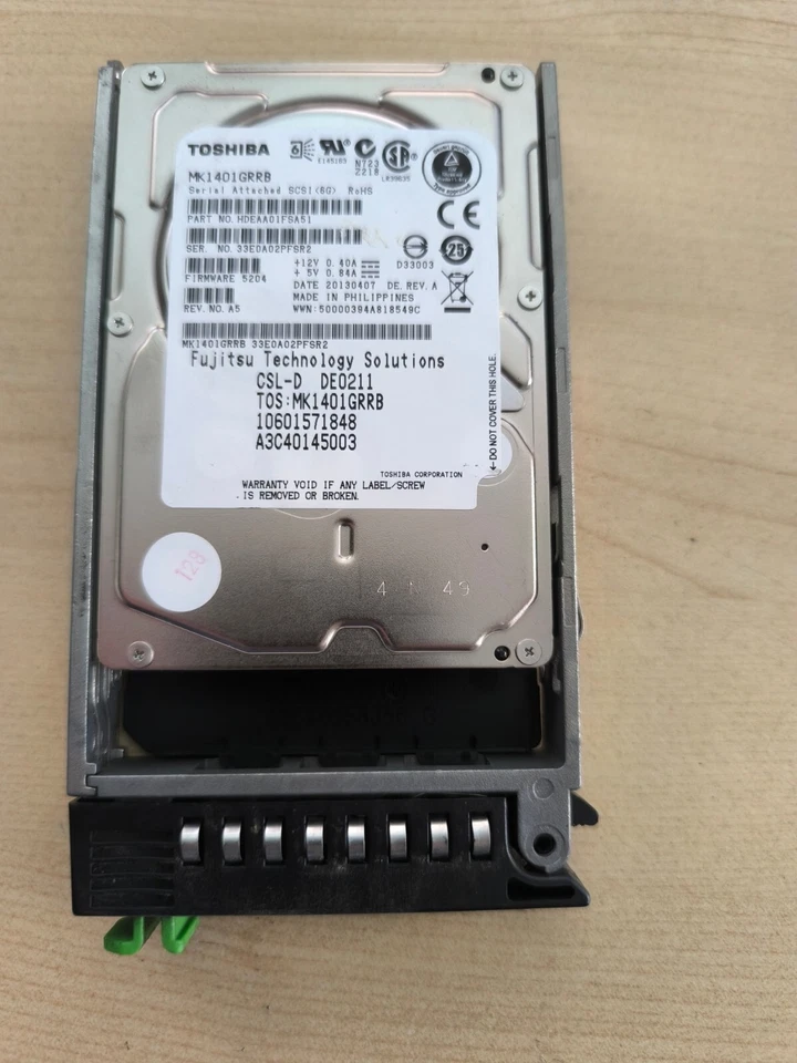 Fujitsu HDD 146GB caddy 2.5" 10K SAS A3C4010974 HDEAA01FSA5I - Immagine 2 di 4