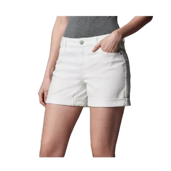 Simply Vera Vera Wang Pantalones Cortos Sólido Blanco para Mujeres