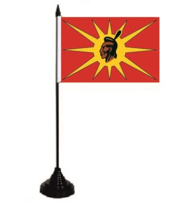 Tischflagge Mohawk Warrior Society Tischfahne Fahne Flagge 10 x 15 cm 