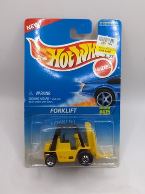 Hot Wheels Blue Card Series Forklift Diecast Industrial Vehicle #475 Yellow