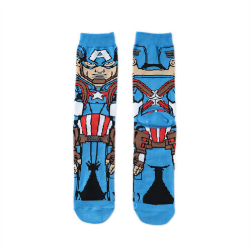 Męskie damskie bawełniane skarpetki śmieszne superbohater Avengers kreskówka casual sukienka skarpetki - Zdjęcie 24 z 41