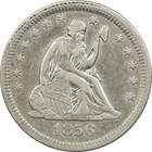 1856 Seated Liberty Quarter 25C, Extremely Fine XF