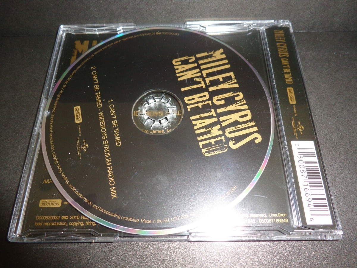 CAN'T BE TAMED by MILEY CYRUS-Rare Collectible Single w/ Wideboys