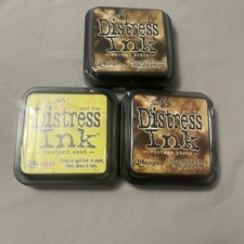 Ranger Tim Holtz Distress Ink Pads 3 Pack New For Paper Fiber Photo