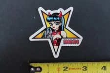 Hook-Ups Skateboards Devil Star Sexy Anime Girl OG HU1 Skateboarding STICKER