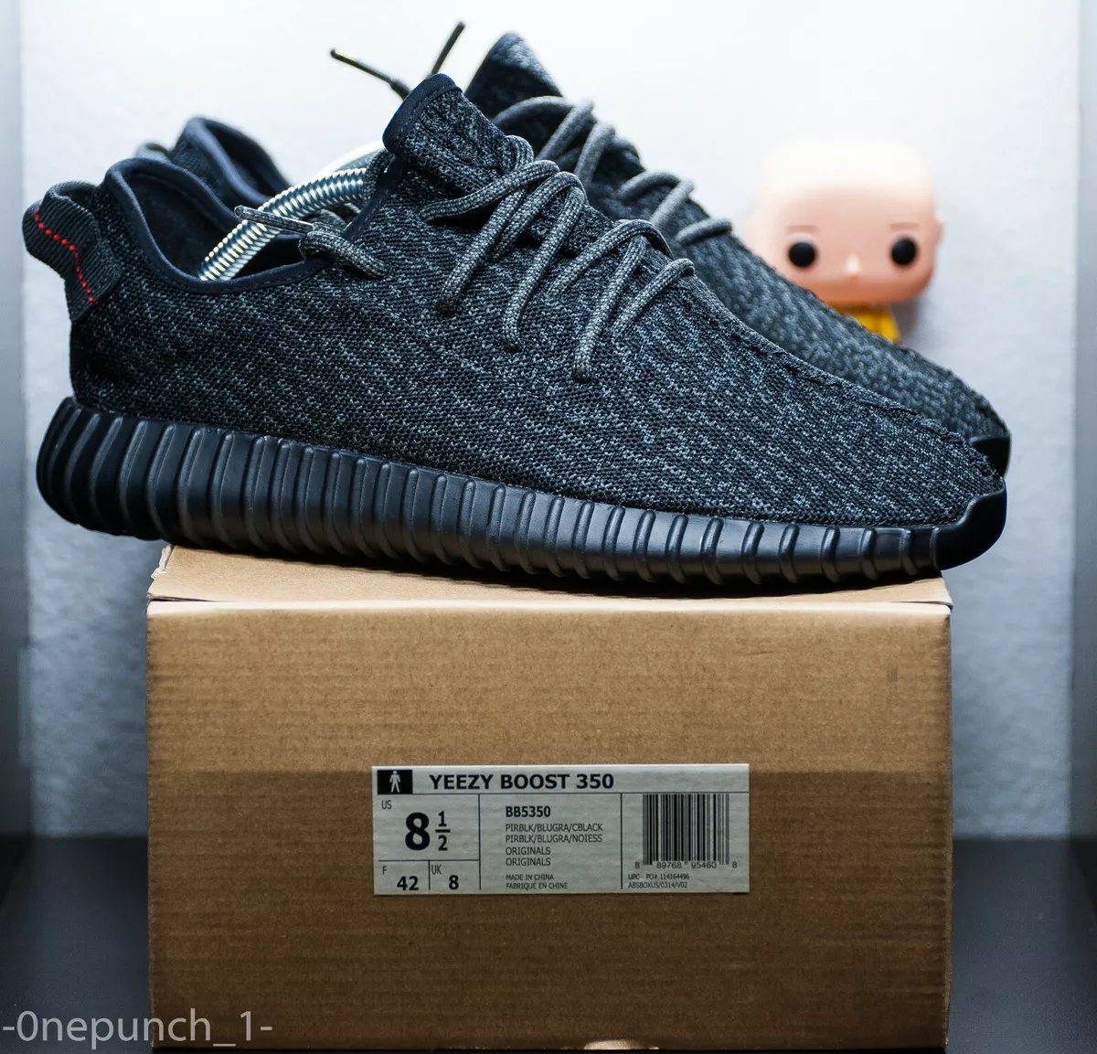 Used Adidas Yeezy 350 Pirate Black 8.5 450 500 700 750 Boost 380 Mnvn V2 V3  Rf | Ebay