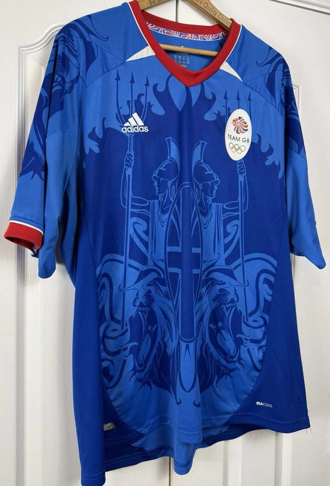 CAMISETA DE FÚTBOL LOCAL DEL EQUIPO DE GRAN BRETAÑA GB 2011/2012 ADIDAS 2XL USADA EN EXCELENTE ESTADO Foto 4 de 4