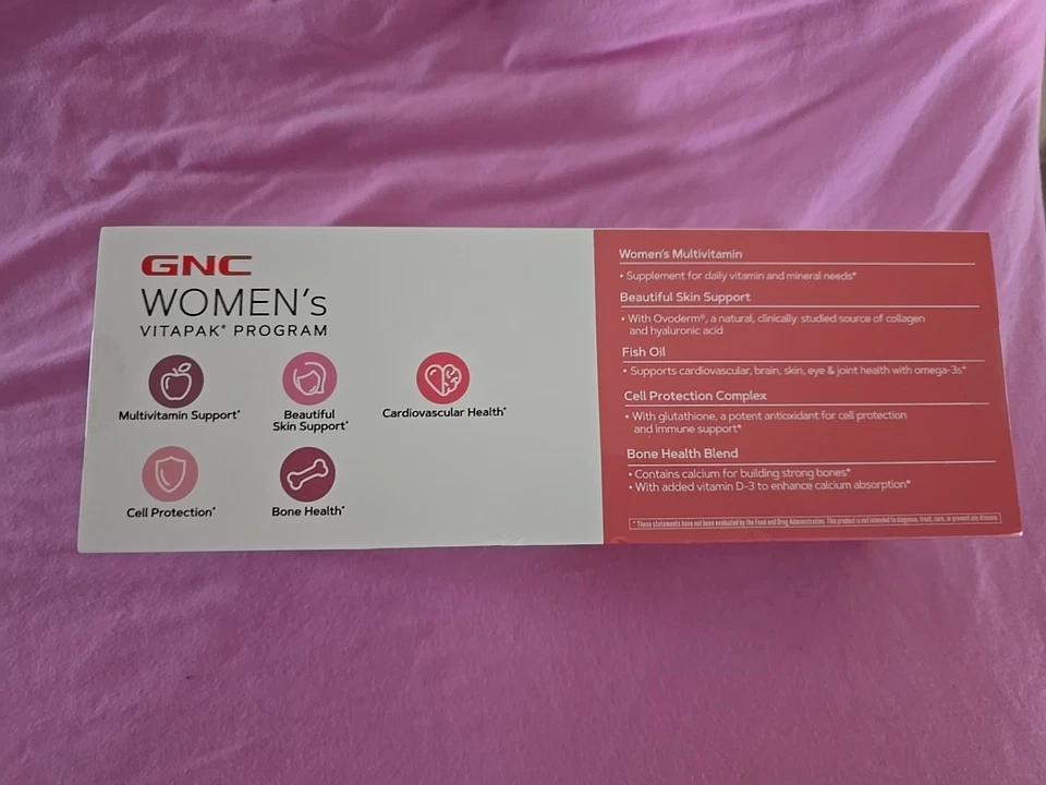 GNC Women's 40+ Vitapak, Multivitamin, Stress & Bone Support, Skin Support - Image 2 of 4