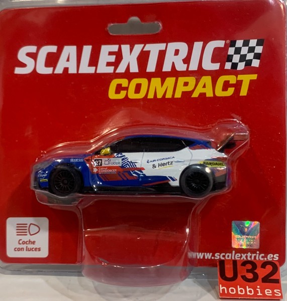 Slot Car Scx Scalextric Compact C10512S300 Cupra Leon #27 Bardhal-image