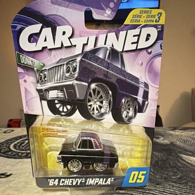 MGA CarTuned Series 3 Diecast Chevy Impala 1964 Black Purple Donk'd 2023