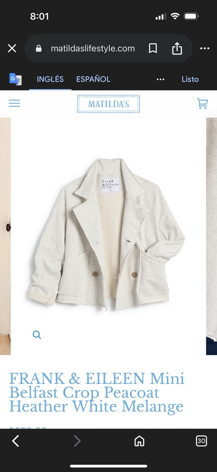 Frank & Eileen Double-Breasted Jacket - image 3