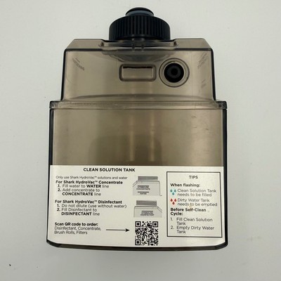 Shark HydroVac Clean Solution Tank Replacement WD101 WD101Q WD201 Smoke Gray