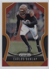 2019 Panini Prizm Orange Prizm 205/249 Carlos Dunlap #82 0e9i