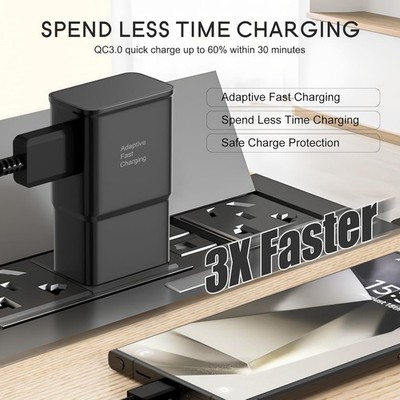 1x 10x Adaptive For Samsung Android Cube USB Fast Wall Charger Power Adapter Lot