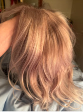 Warm Strawberry Blond Balayage Highlights Wave Lace Front 100 Human Hair Wigs