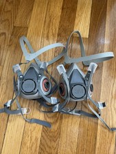 Lot of 2 3M 6200 Half Face Respirator Size: Medium 