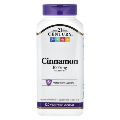 Cinnamon, 120 Vegetarian Capsules  (500 mg per Capsule)