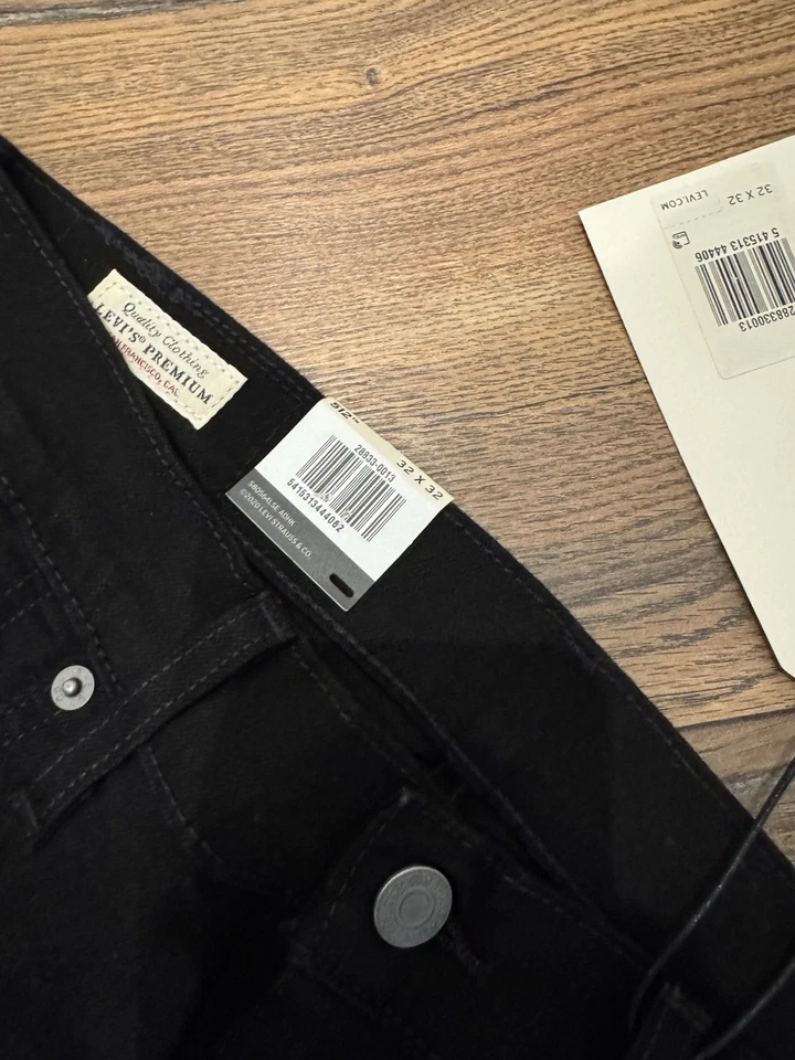 Levis Premium 512 Slim Taper Jeans schwarz Neu W32 L32 - Bild 4 von 4