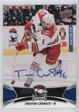 2016-17 Upper Deck AHL Auto Trevor Carrick #6 Auto 4ta