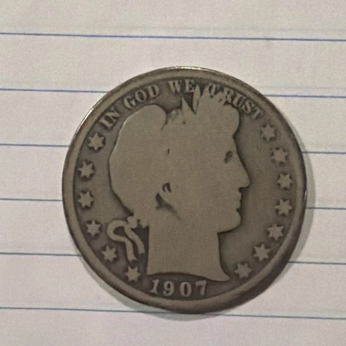 1907-D Barber Half Dollar